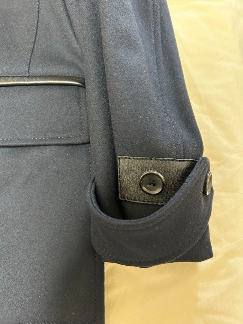 BALLY ネイビー ステンカラーコート Lサイズ