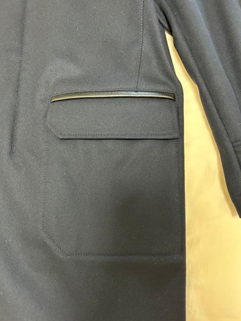 BALLY ネイビー ステンカラーコート Lサイズ