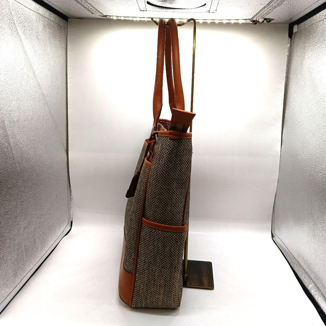 Hartmann　ブラウン ベージュ トートバッグ レザー　上291