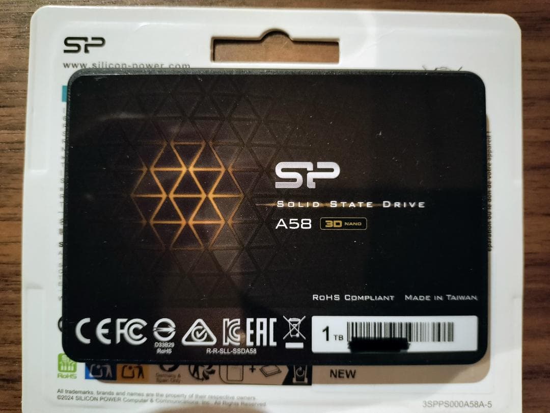 Silicon Power A58 1TB SSD 2.5インチ　中古美品
