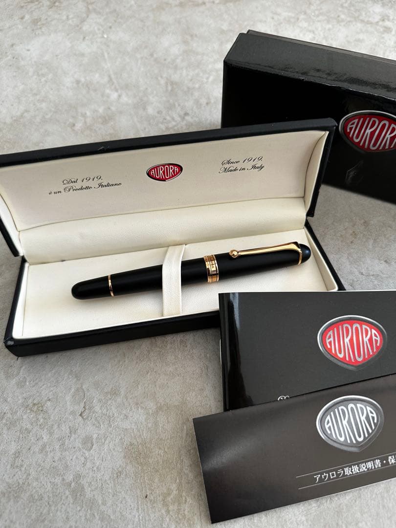 AURORA 88 オタントット万年筆 サテンブラック
