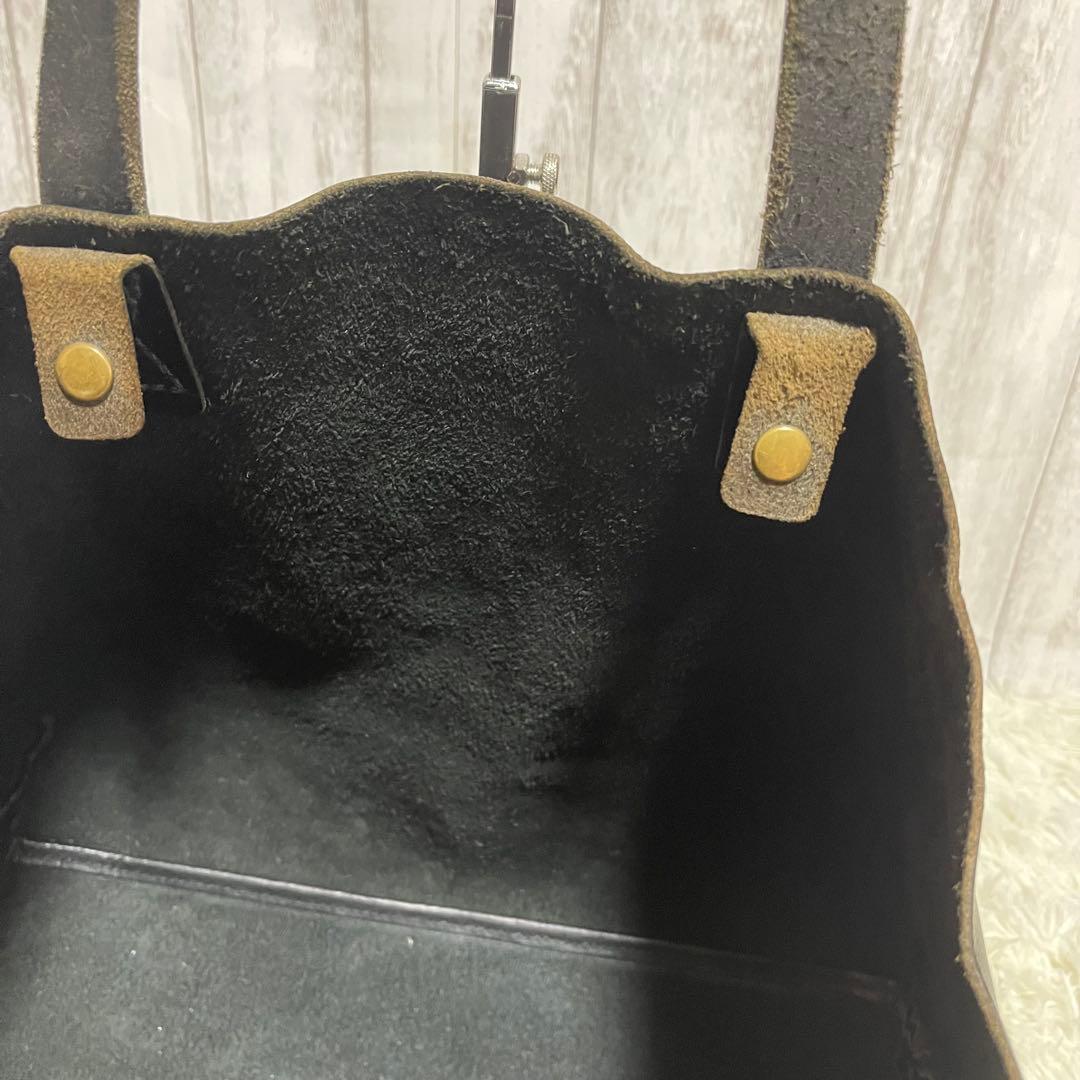 dandismoSLOW bono トートバッグ レザー 本革 ジップ付き