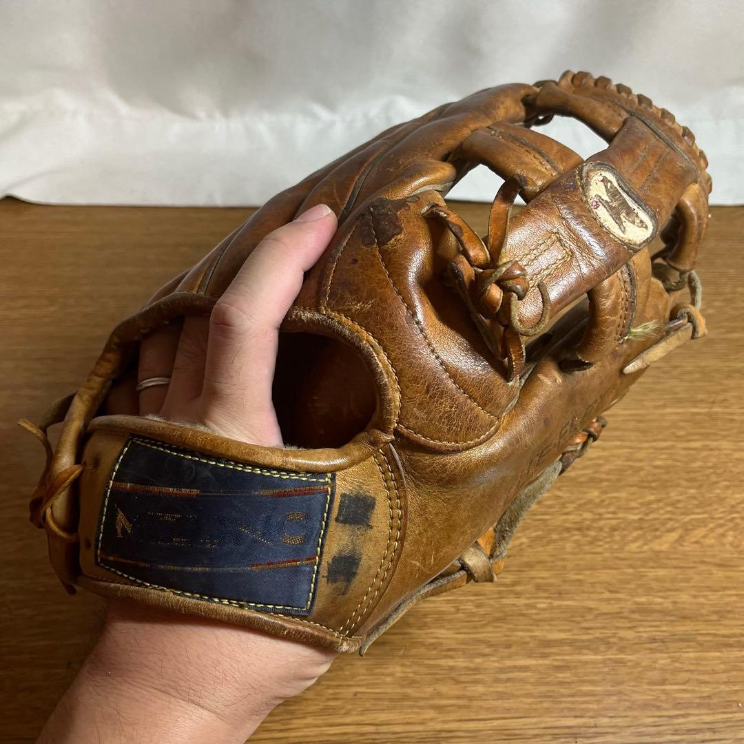 ミズノ ワールドウィン 一般硬式 グローブ グラブ 赤カップ 良品 内野用