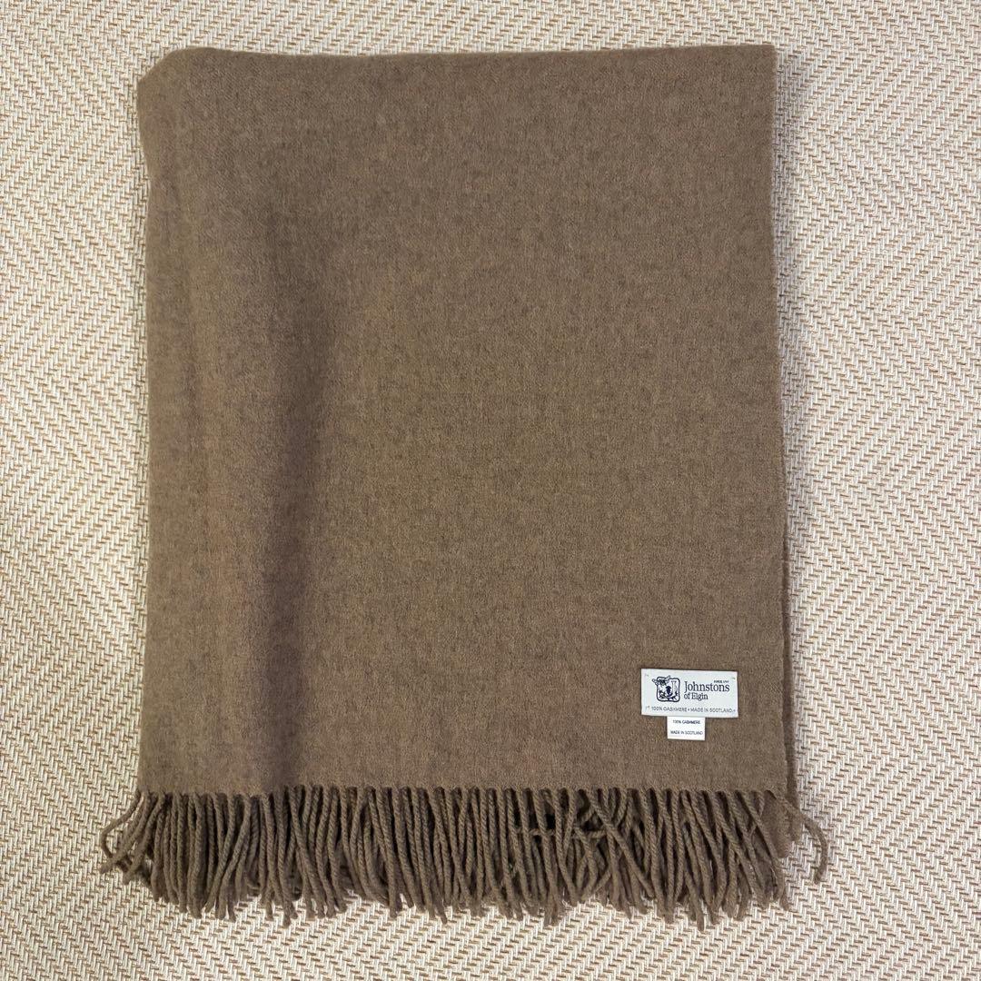 【極美品】Johnstons Johnstons woolカシミヤストール
