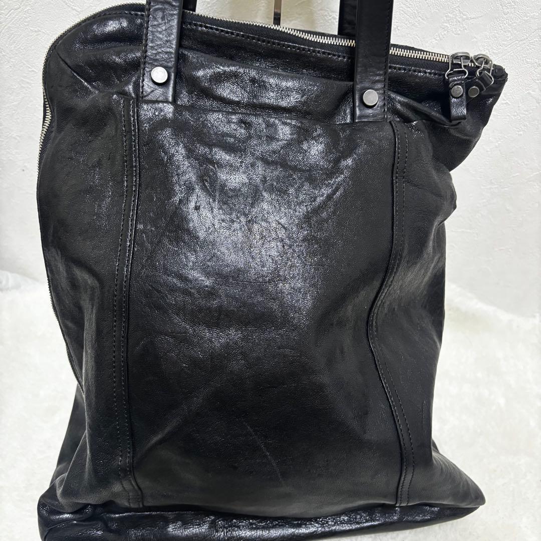 希少 ディーゼル トートバッグ 肩掛け A4 大容量 オールレザー 黒 y2k