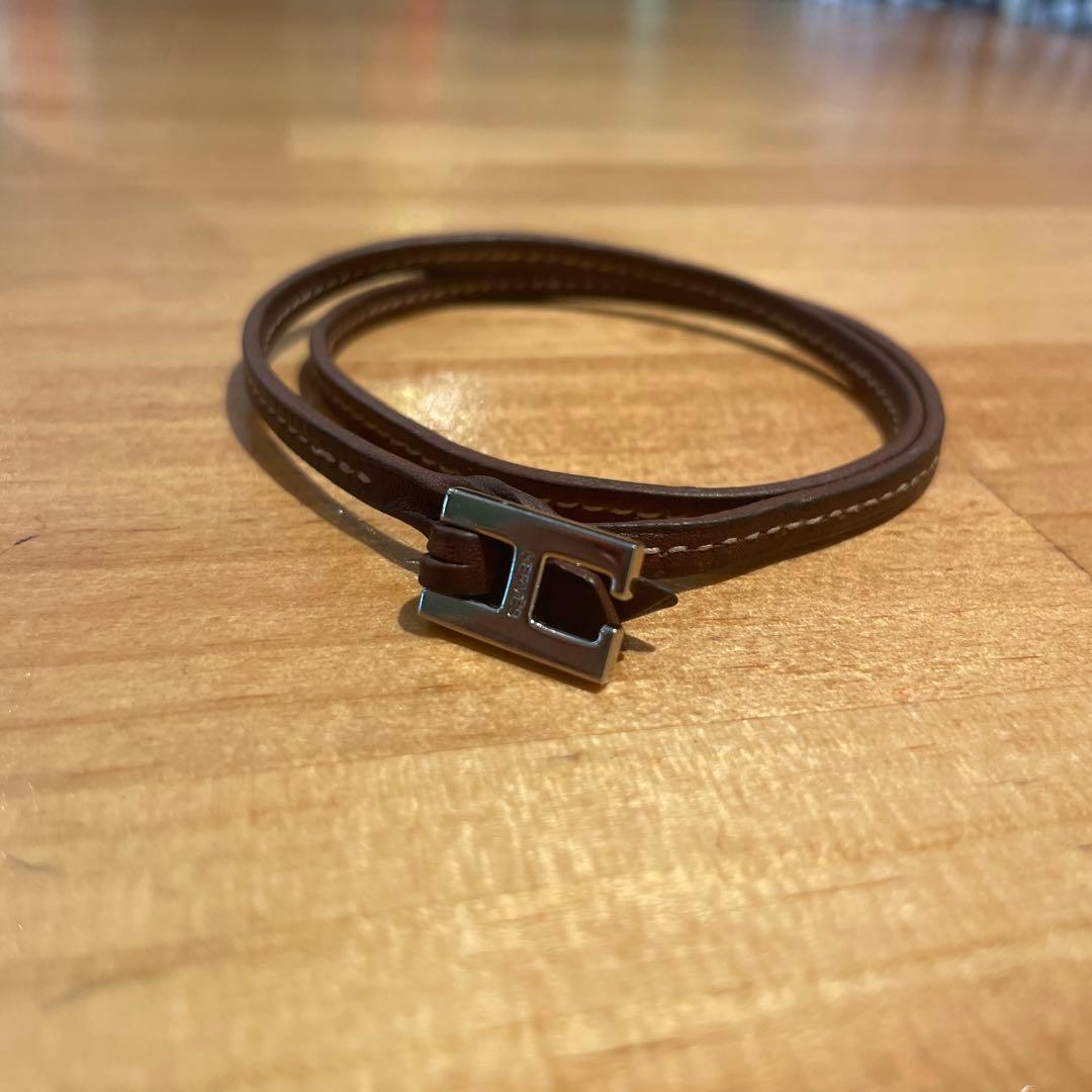 “HERMES エルメス　レザー　ブレスレット