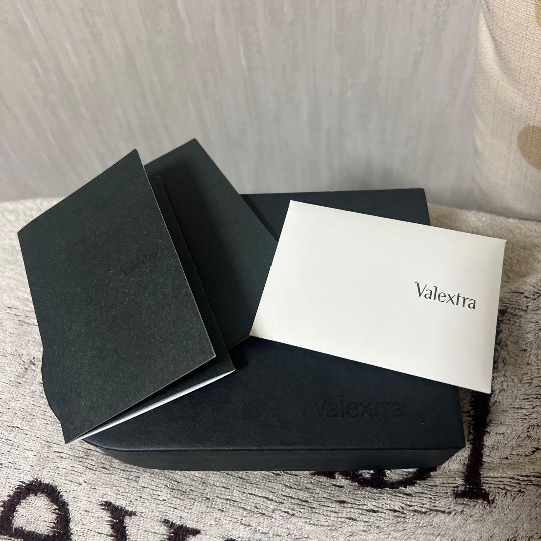 Valextra オレンジ レザー ダブルマネークリップ