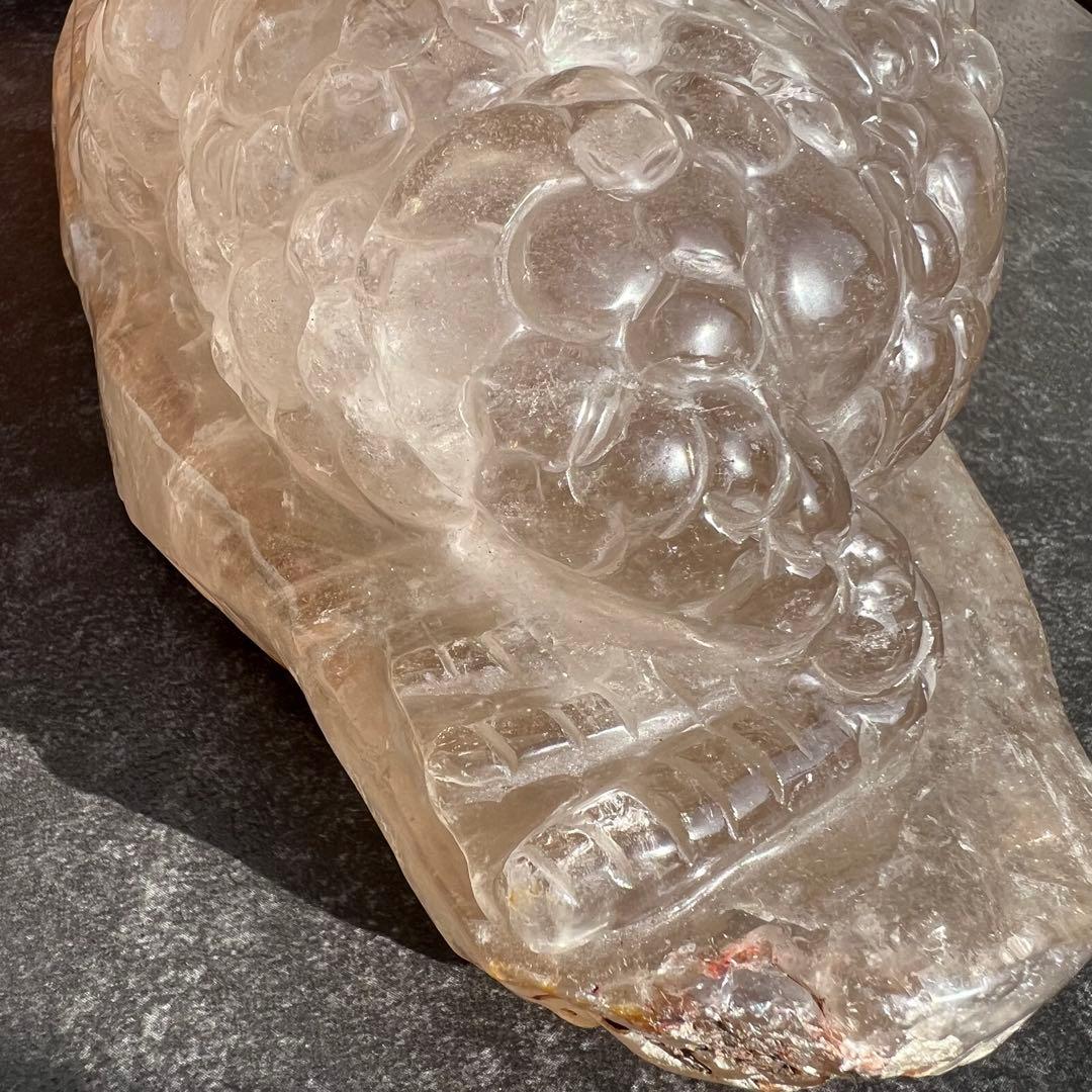 ✨富を招く至高の霊獣✨レインボー ライトニング水晶 三脚蟾蜍 金蟾 天然石 財運