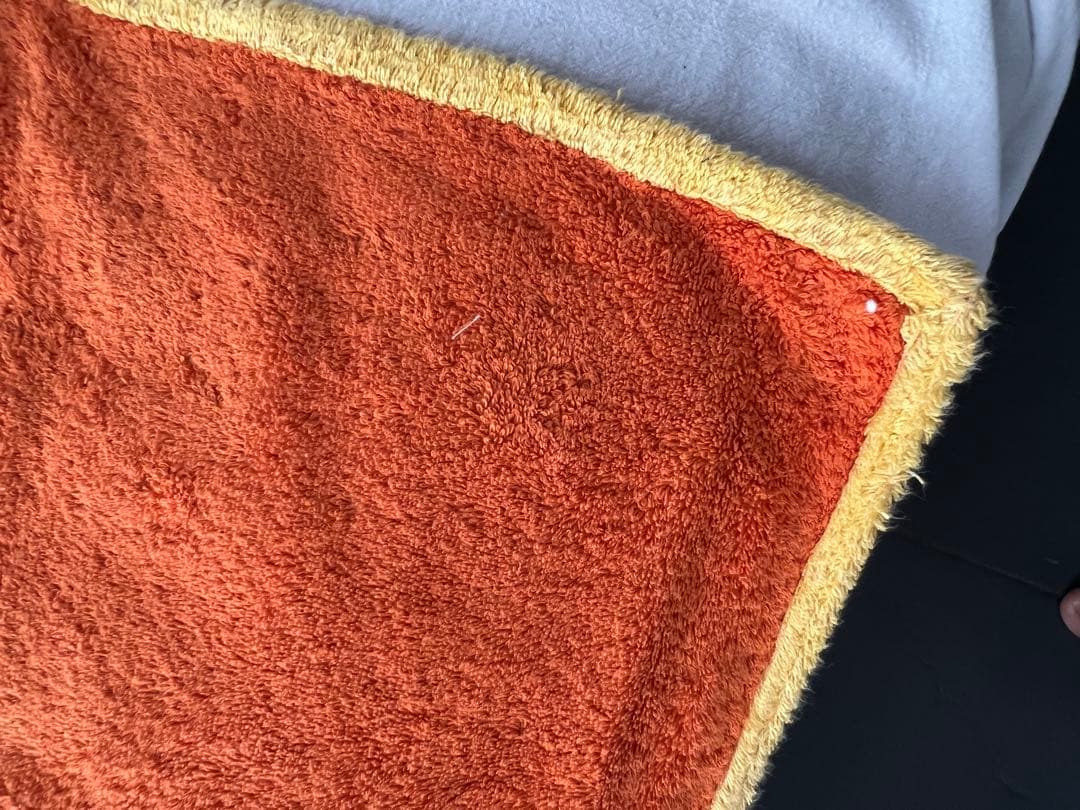 エルメス　ソレイユ　ビーチマット　タオル　オレンジ