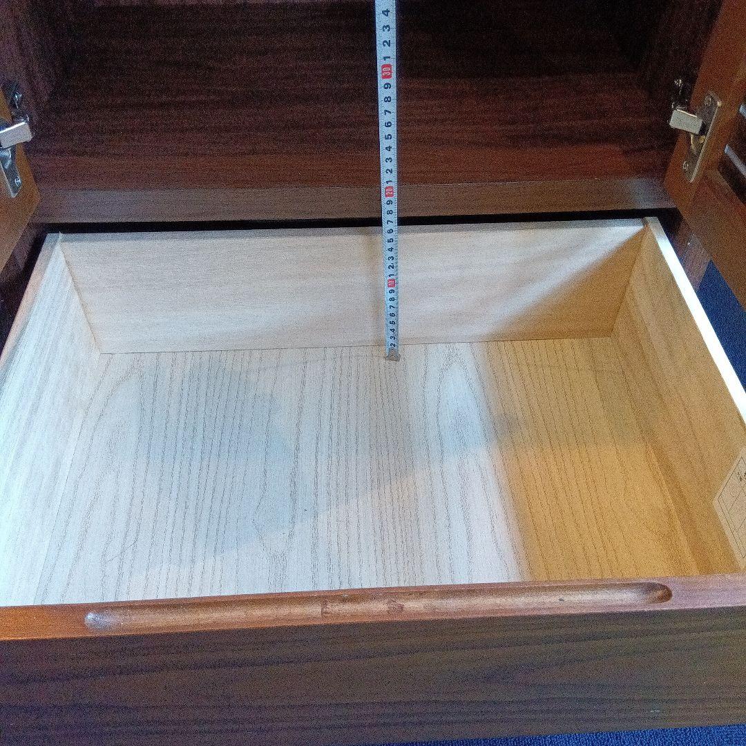 木製キャビネット 引き出し付き 　棚板無し