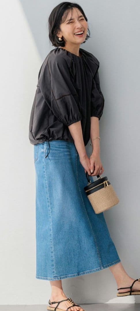 [洗える]23区 シャルマンエンブロイダリーブラウス ゆったりサイズ