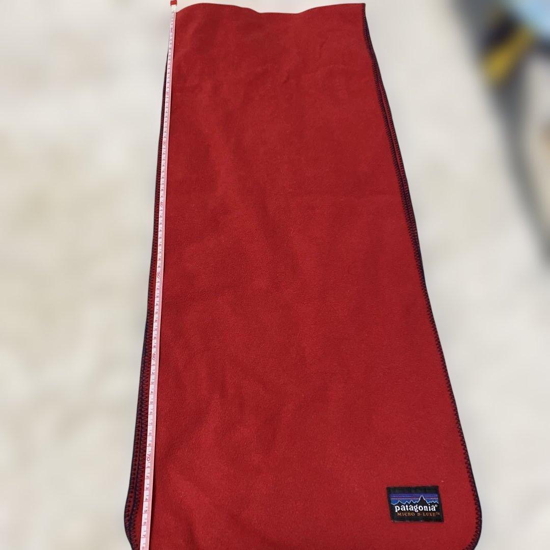 Patagonia フリースマフラー レッド 約70cm x 200cm