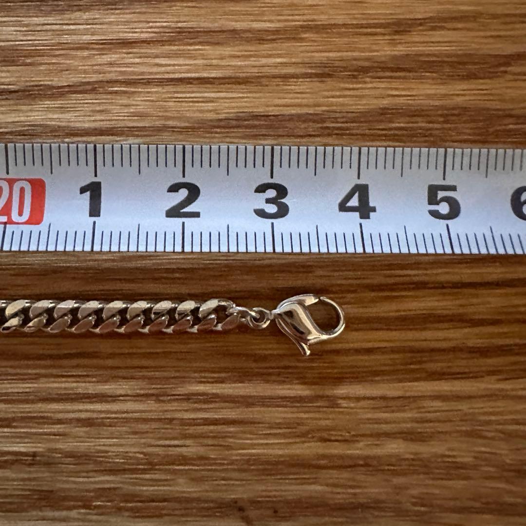美品★Christian Dior ロゴ 喜平 チェーン シルバーブレスレット