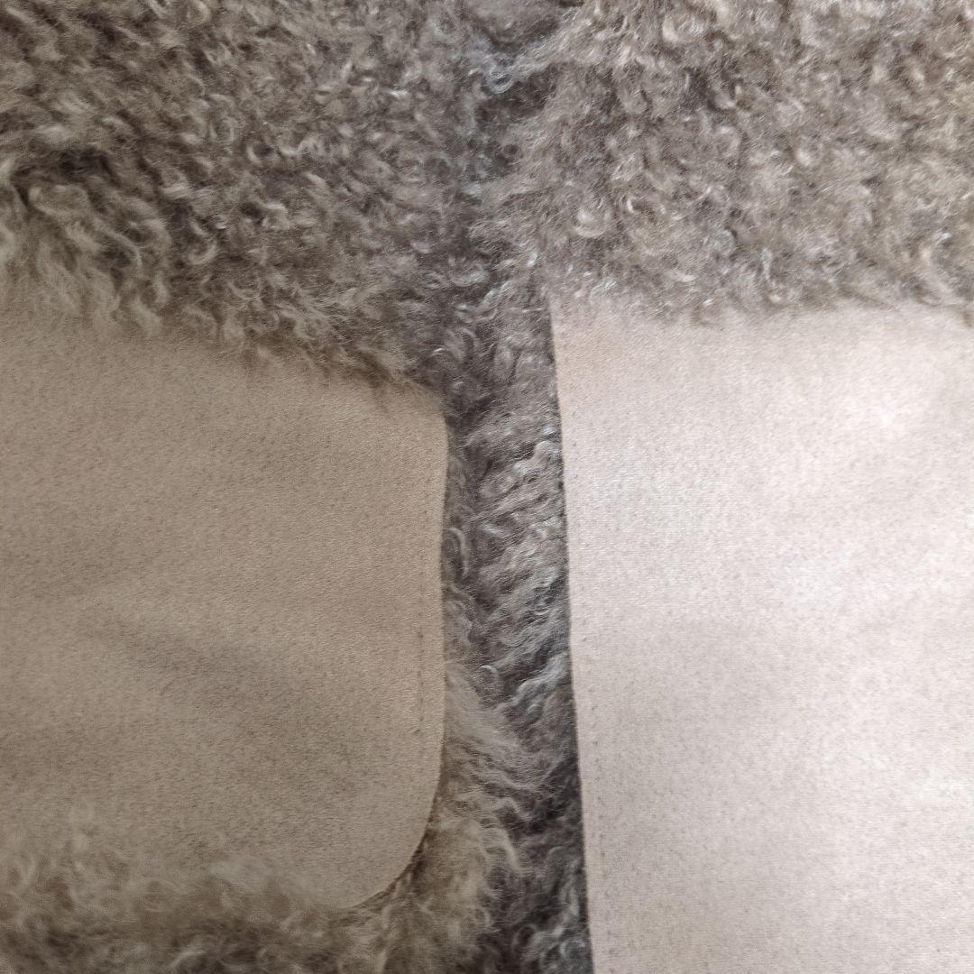 ベージュ ノースリーブベスト フリース