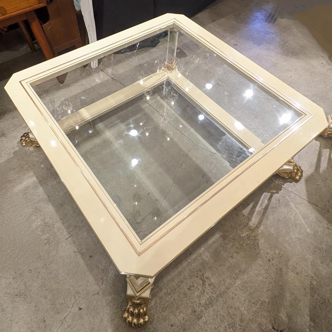 1【高級55万】 イタリア センターテーブル エレガント 猫脚 テーブル 大