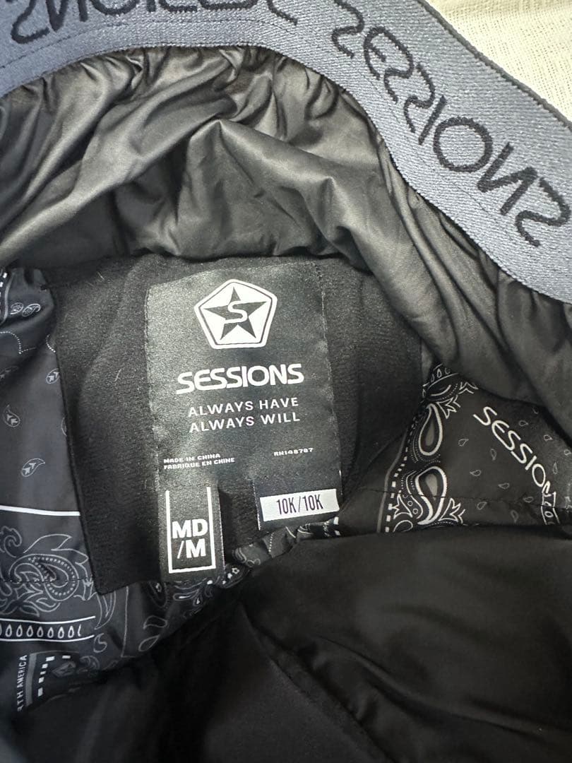 SESSIONS スノーボードパンツ ブラック