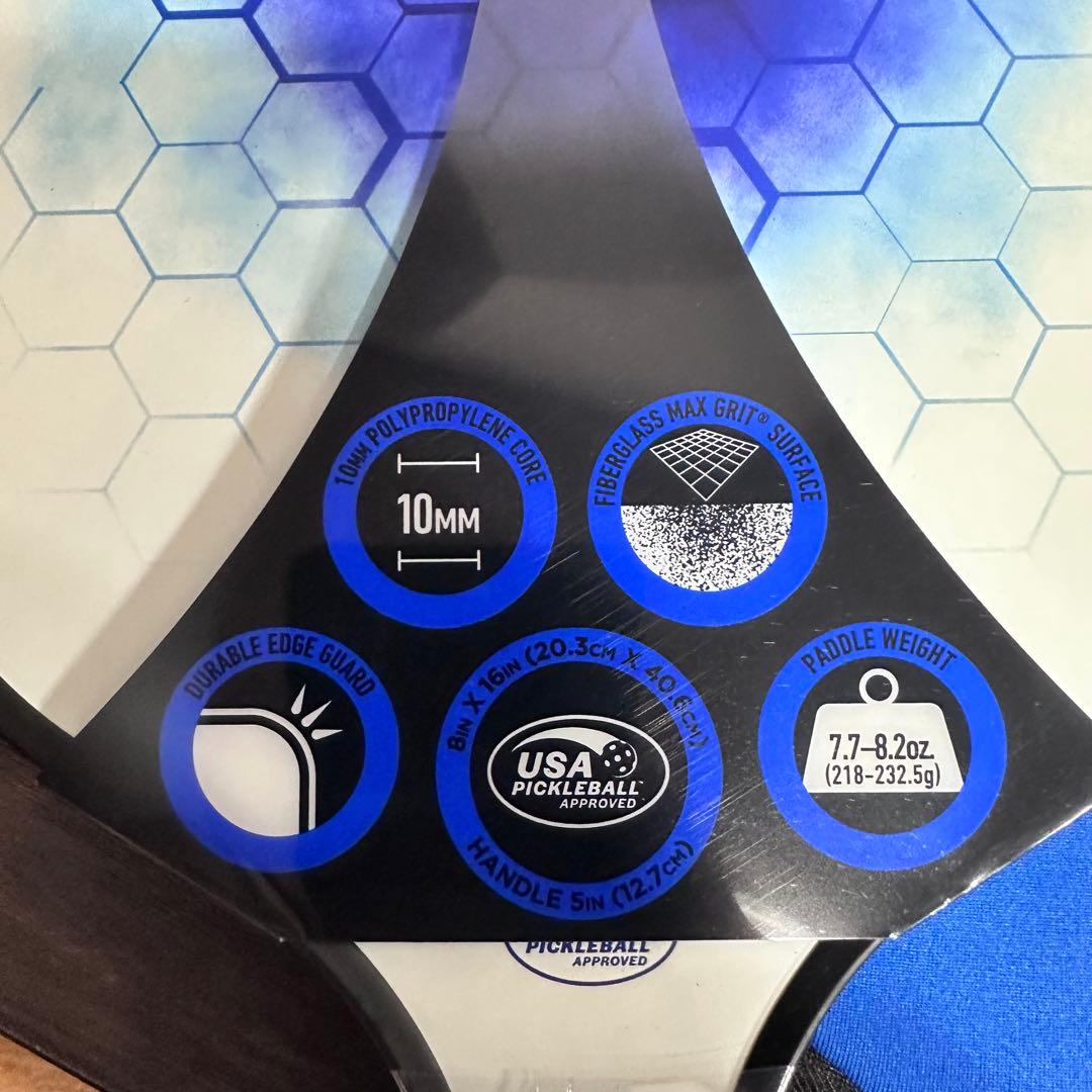 ２本セットピックルボールパドル フランクリン パイロットブルー52771