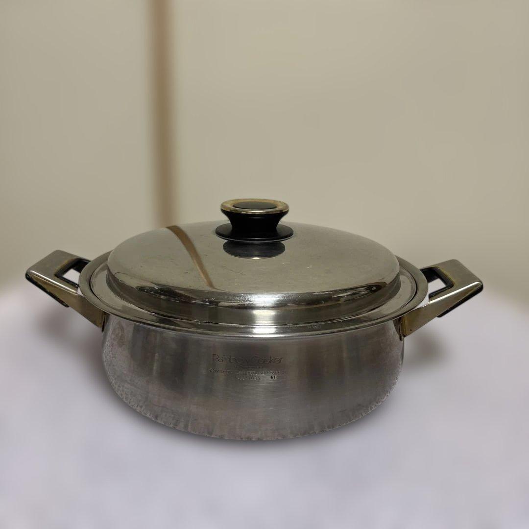 RAINLOOW COOKER無水鍋26cmステンレス両手鍋 IH対応アメリカ製