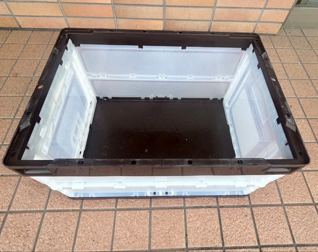 アスクル 折りたたみコンテナ 現場のチカラ ブラウン　20個セット