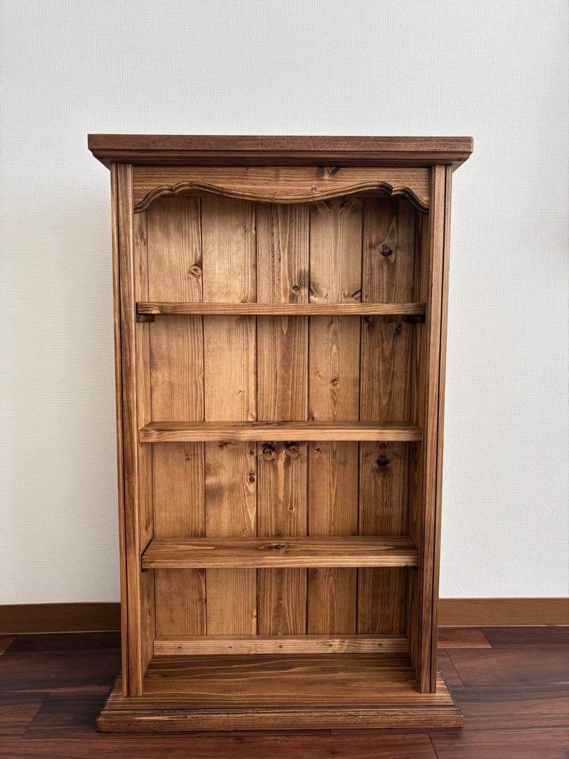 未使用　無垢材オープンシェルフ