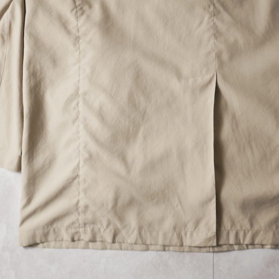 Aquascutum 00s イギリス製 ステンカラーコート ベージュ XL