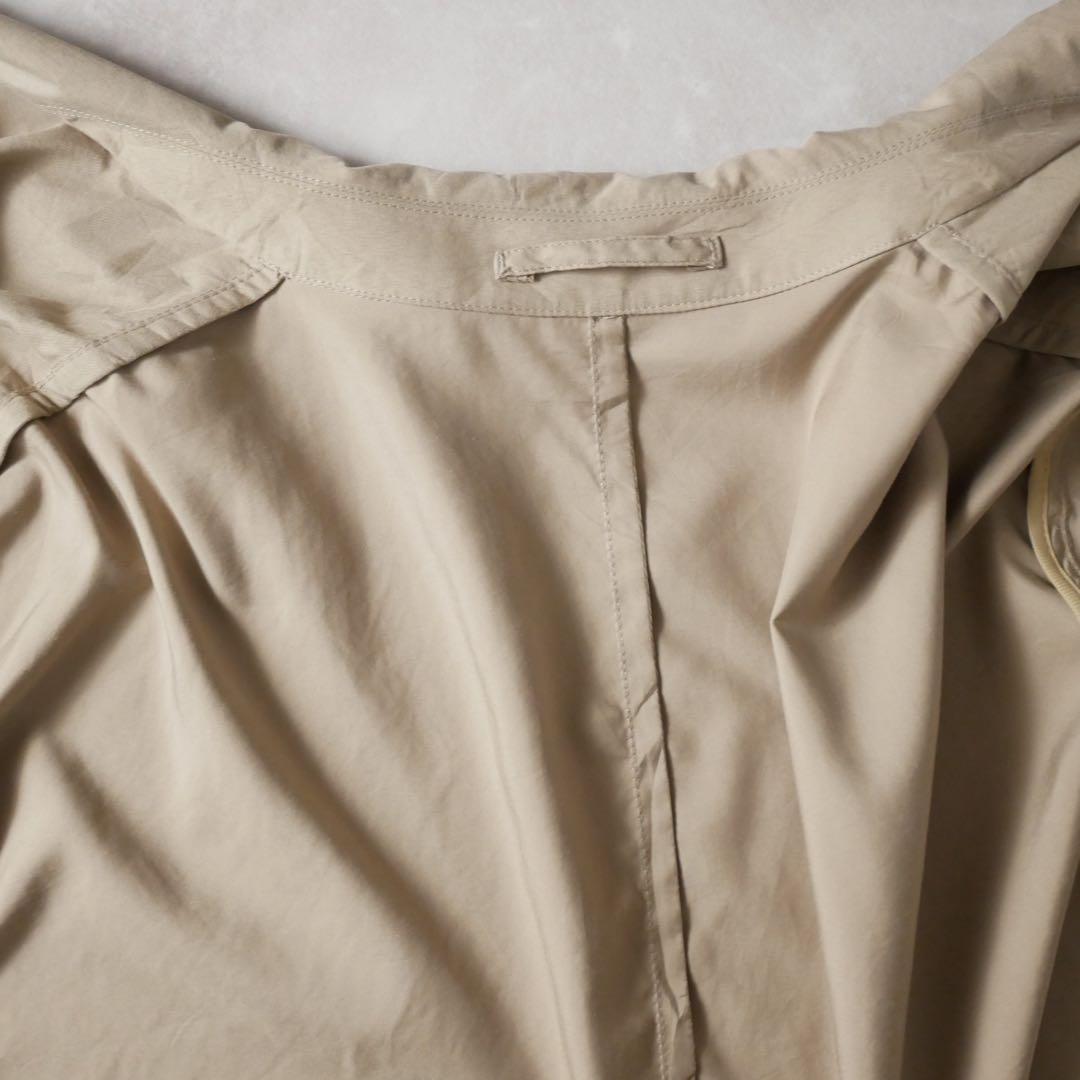 Aquascutum 00s イギリス製 ステンカラーコート ベージュ XL