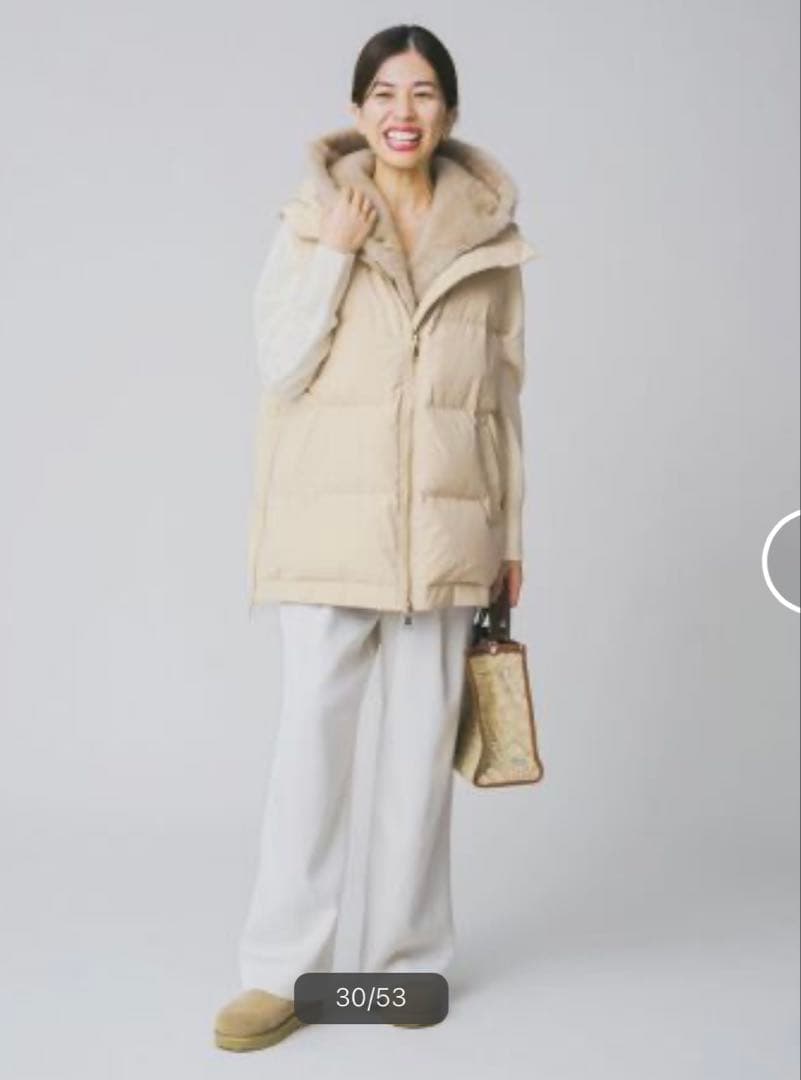 LOU ANDREAルーアンドレアFAKE MINKVEST新品タグ★9.9万円