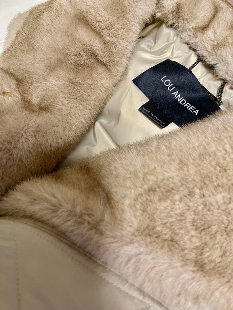 LOU ANDREAルーアンドレアFAKE MINKVEST新品タグ★9.9万円