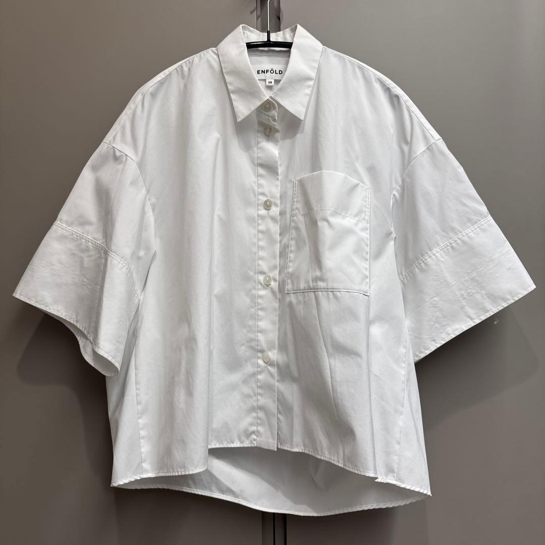 ENFOLD エンフォルド　半袖ブラウス　38