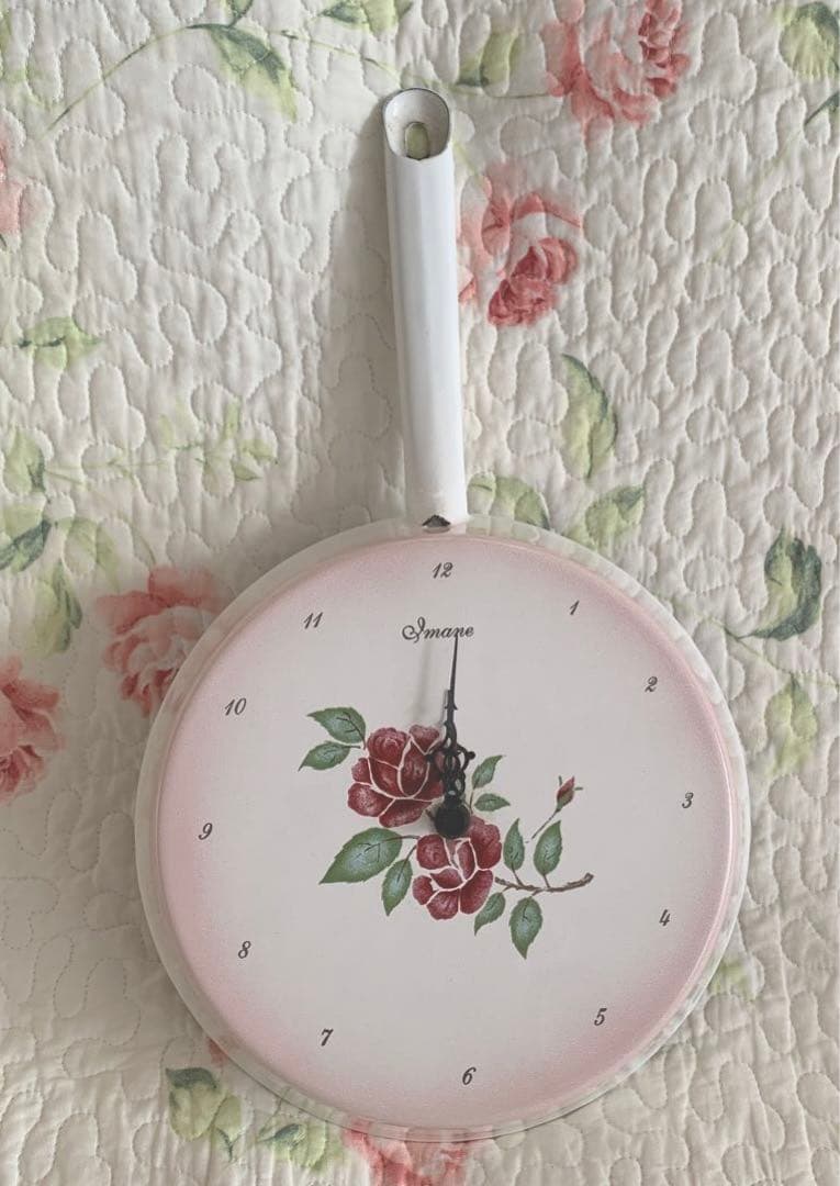 イマン スカーレットローズ　フライパン時計