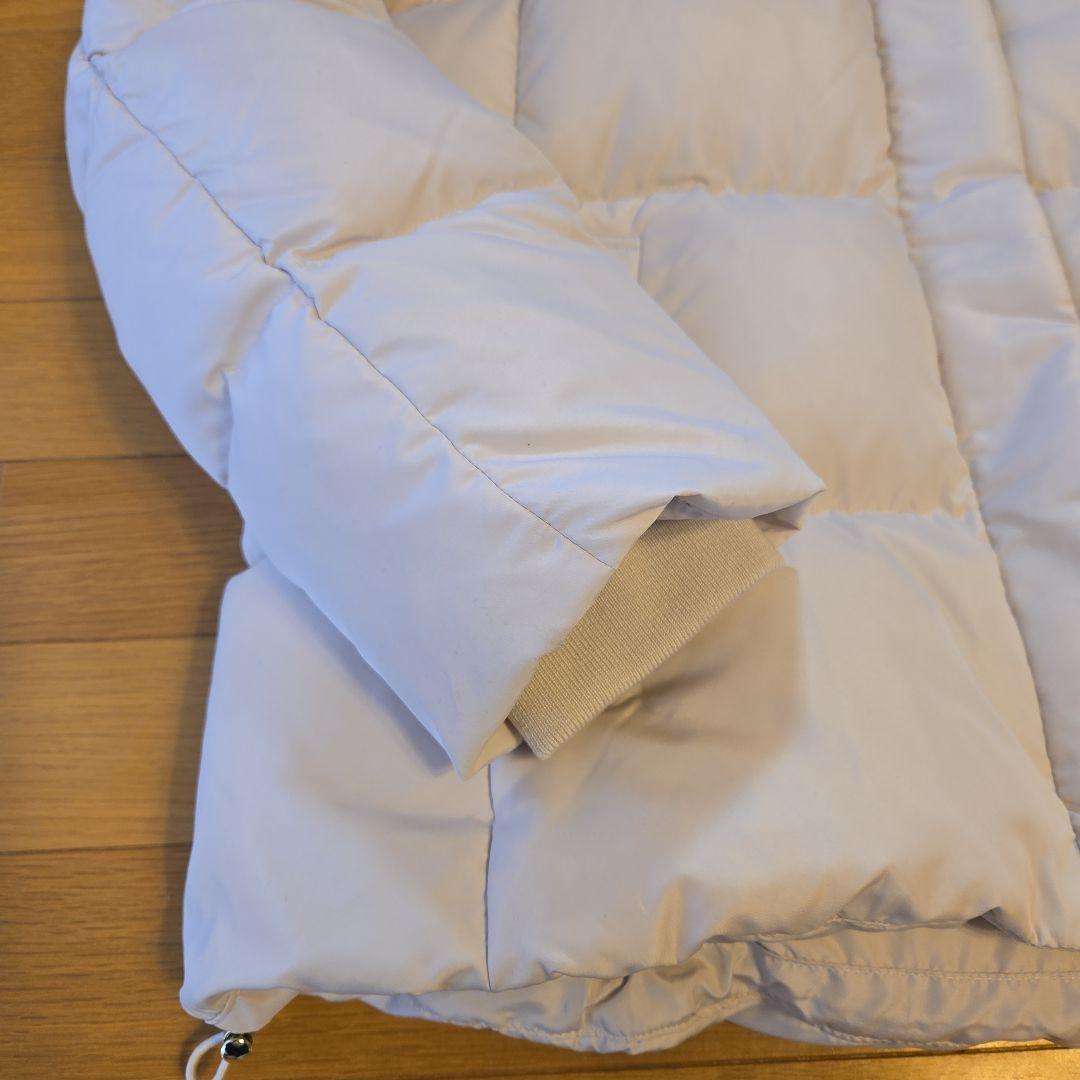 未使用 グローバルワーク ダウンブルゾン（フード付き） グレージュ Lサイズ