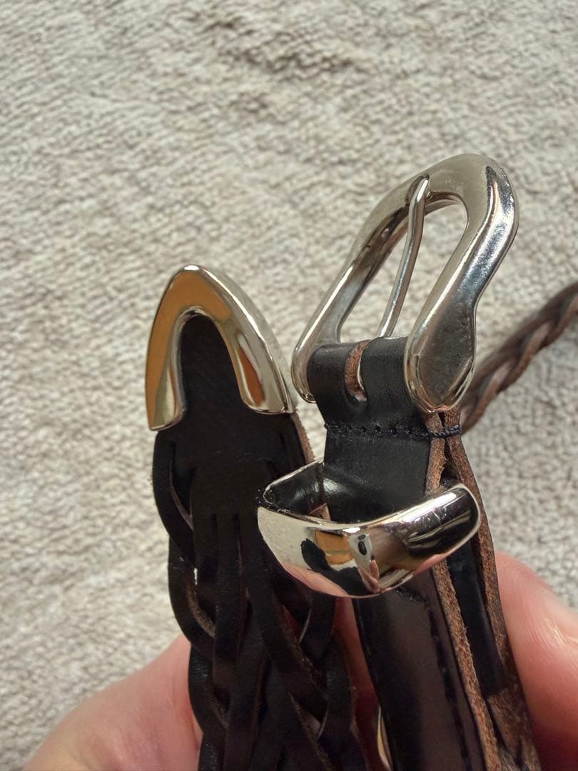 MB ULTIMATE FABRIC レザーメッシュベルト　ブラック　Ꮇサイズ