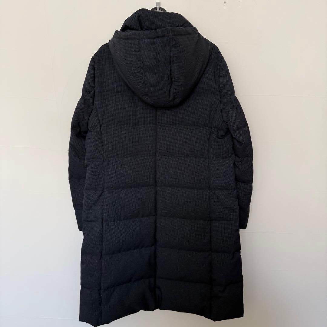 美品 J.PRESS 千鳥 グレンチェック ロング ダウン コート 11