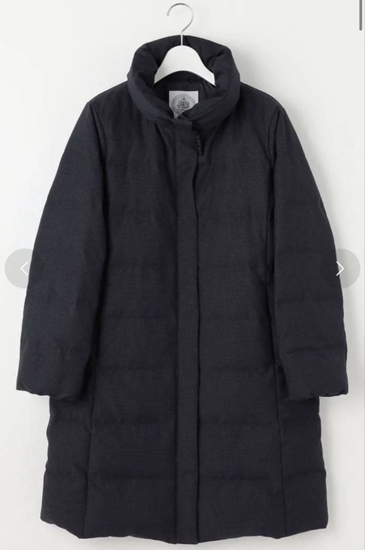 美品 J.PRESS 千鳥 グレンチェック ロング ダウン コート 11