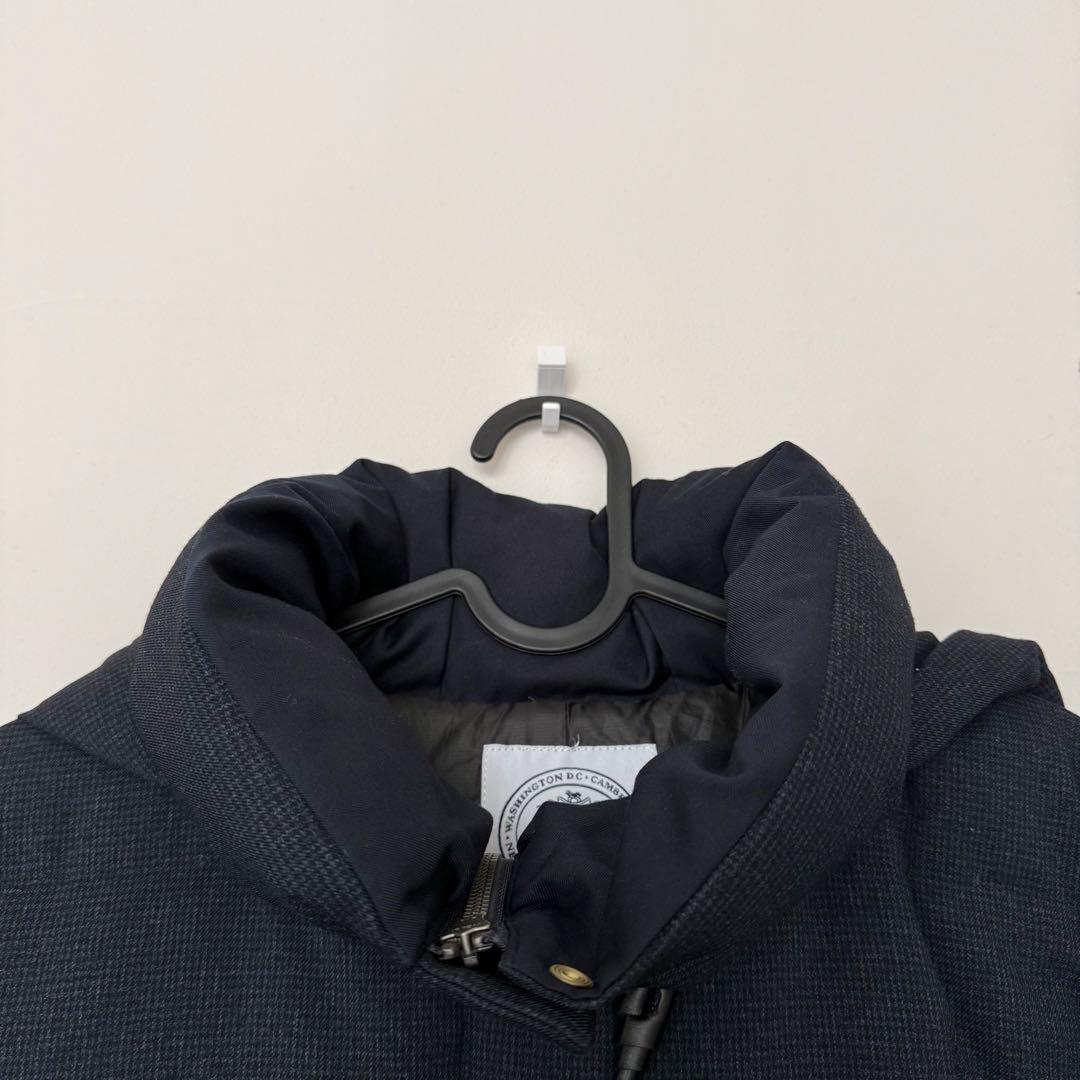 美品 J.PRESS 千鳥 グレンチェック ロング ダウン コート 11