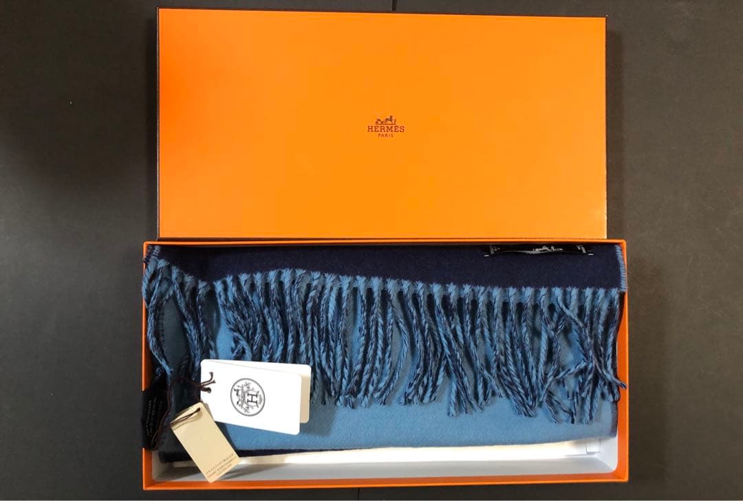 【新品】エルメス マフラー カシミヤ100%