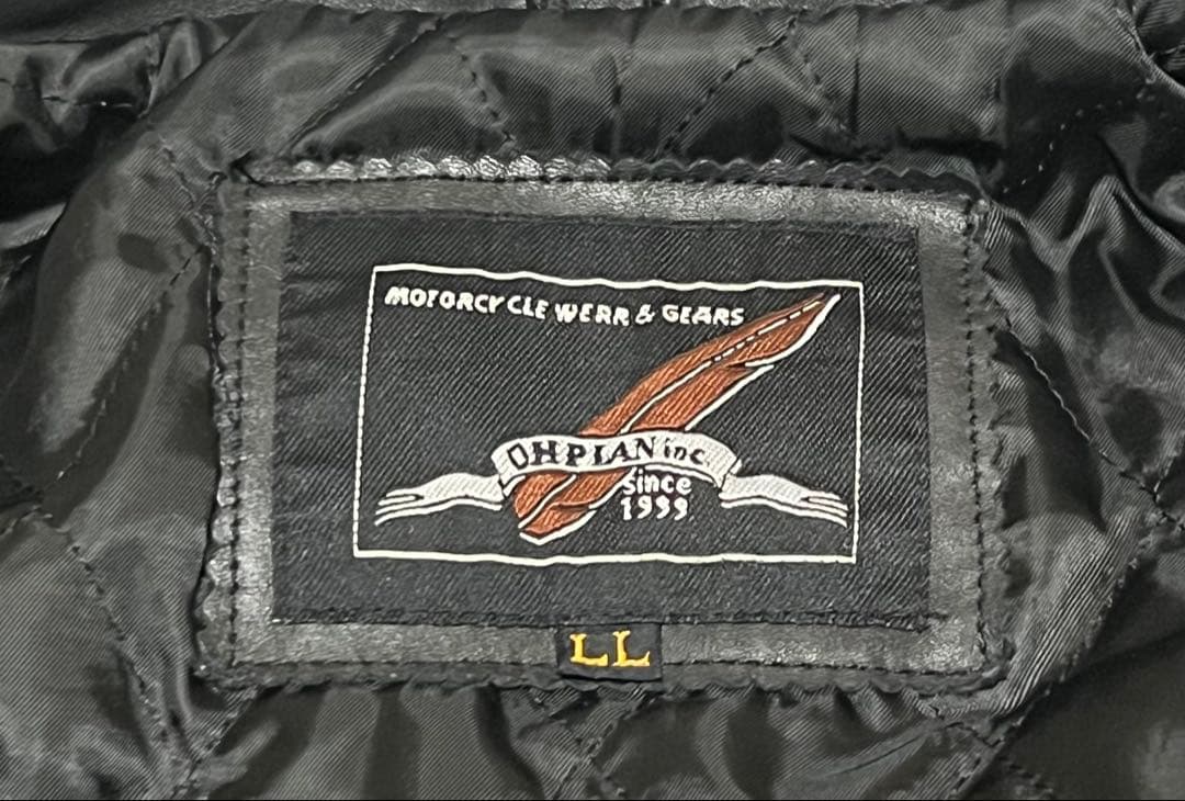 【希少】美品 KRAZY ROD カスタムペイント本革ライダースジャケット LL