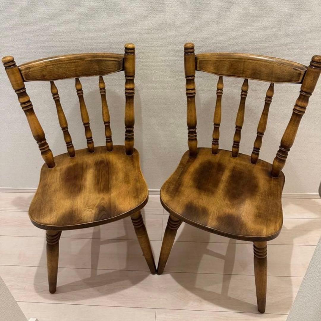 【希少】ビンテージ ウィンザーチェア 木製ダイニングチェア 椅子 1個