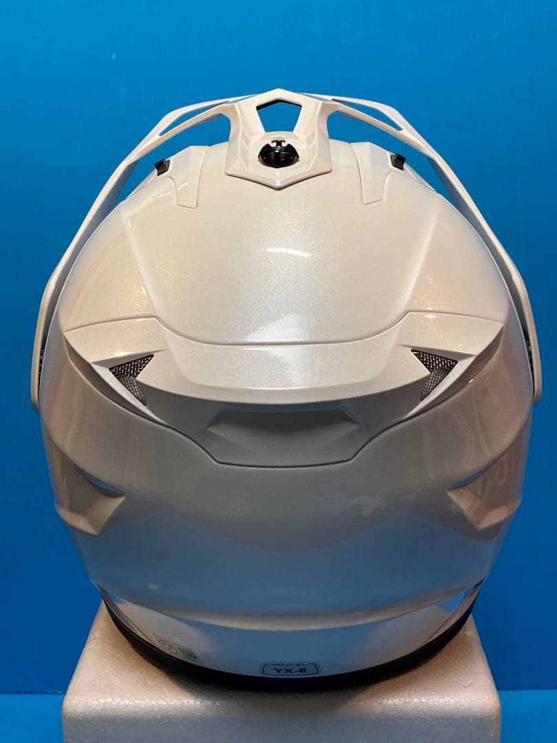 【超美品】ヤマハ ゼニスヘルメット YX-6 ホワイトM オフ&アドベンチャー