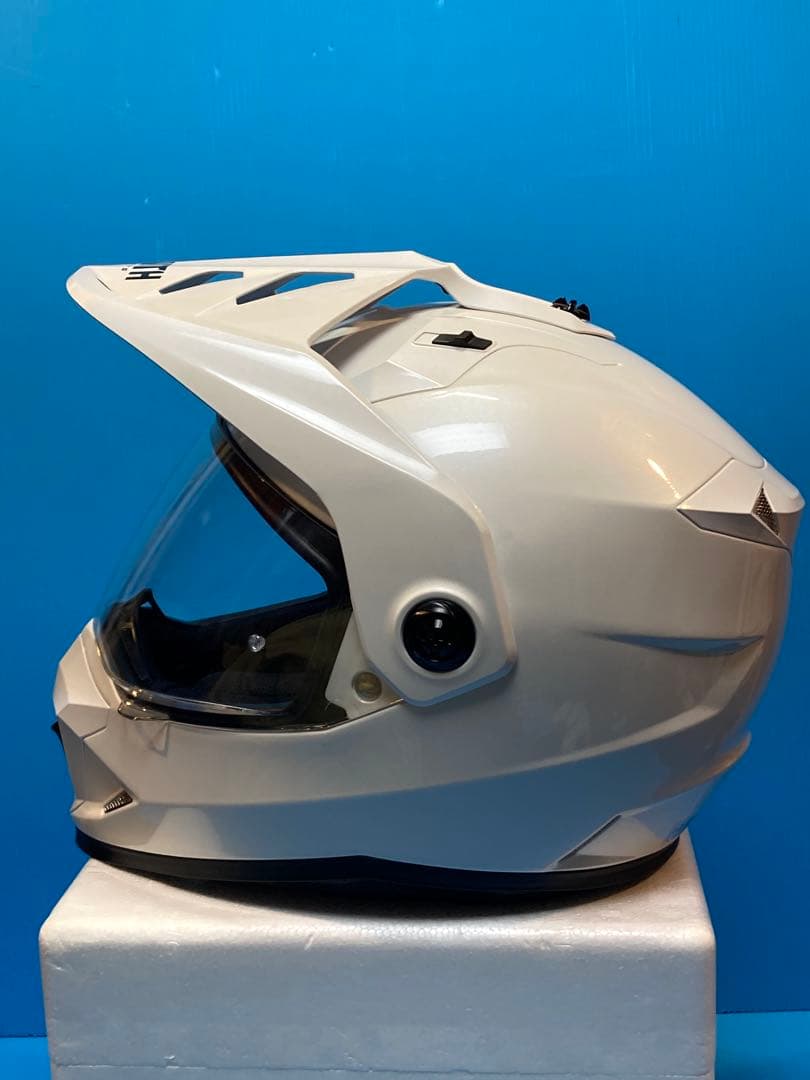 【超美品】ヤマハ ゼニスヘルメット YX-6 ホワイトM オフ&アドベンチャー