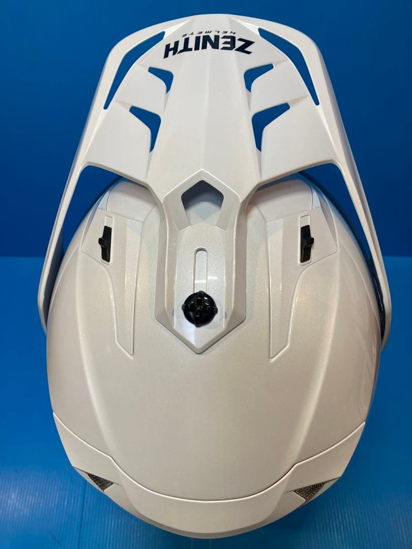 【超美品】ヤマハ ゼニスヘルメット YX-6 ホワイトM オフ&アドベンチャー