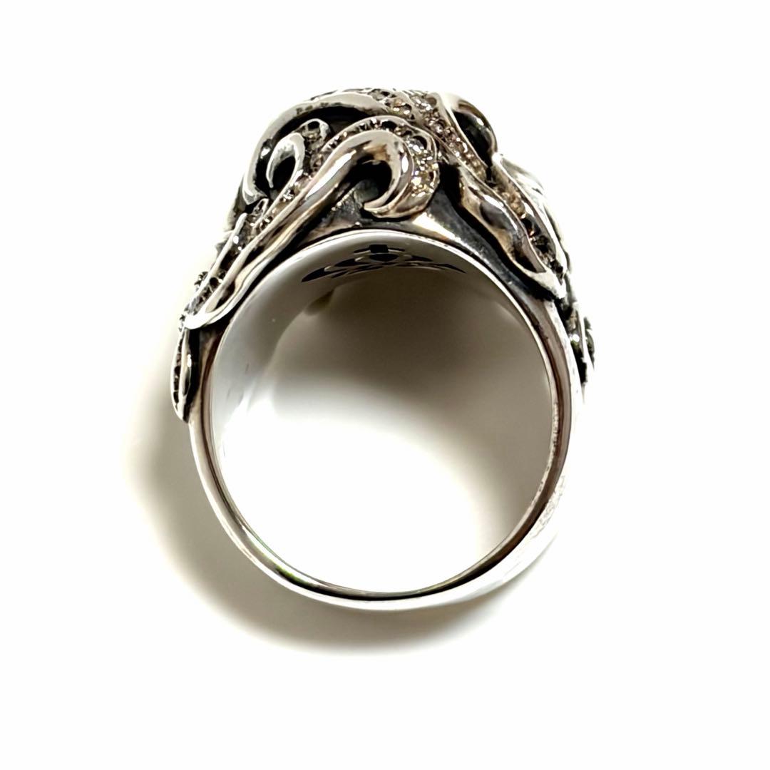 JUSTIN DAVIS ANDYリング スカル シルバー ジルコニア 美品