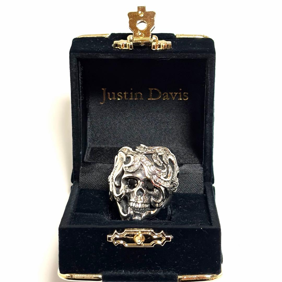 JUSTIN DAVIS ANDYリング スカル シルバー ジルコニア 美品