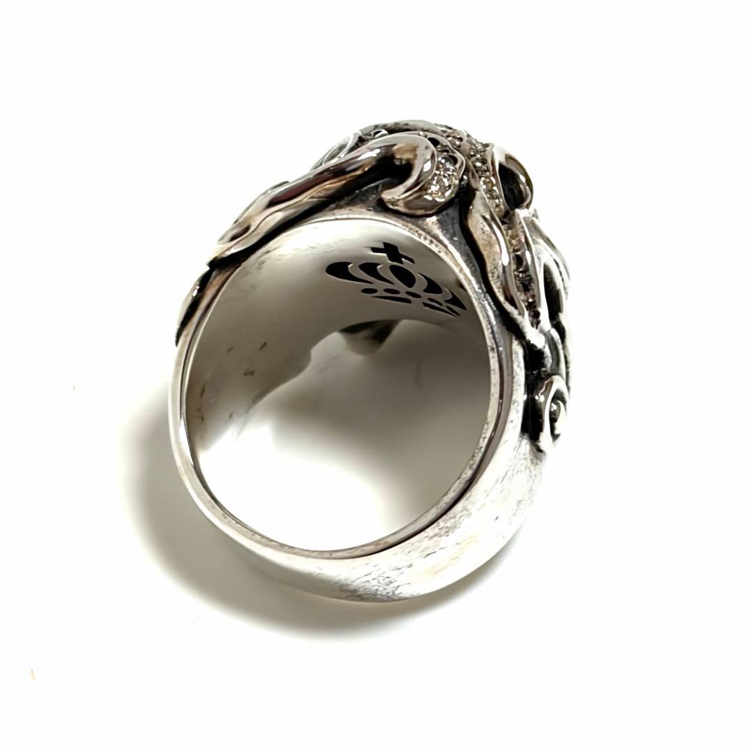 JUSTIN DAVIS ANDYリング スカル シルバー ジルコニア 美品