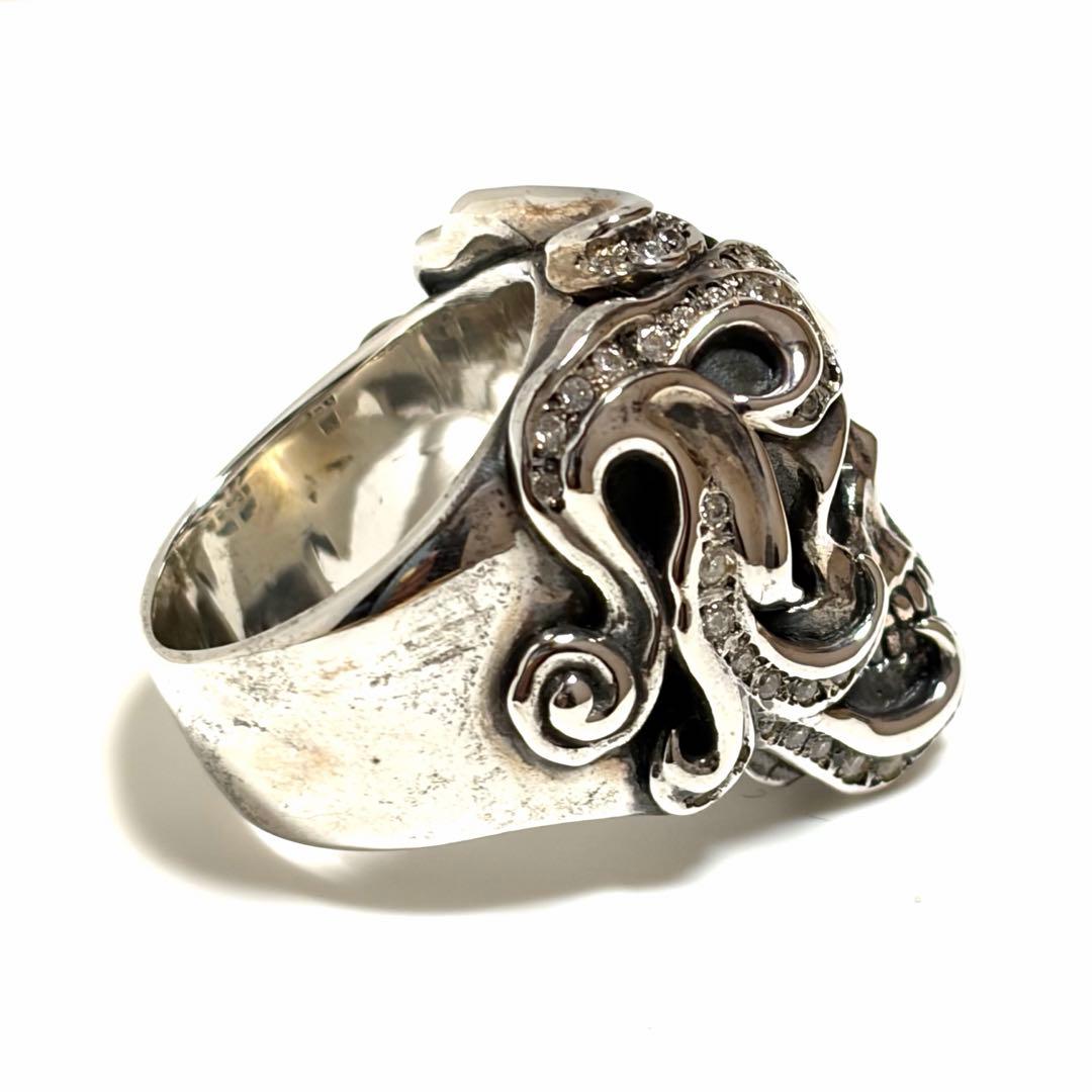 JUSTIN DAVIS ANDYリング スカル シルバー ジルコニア 美品