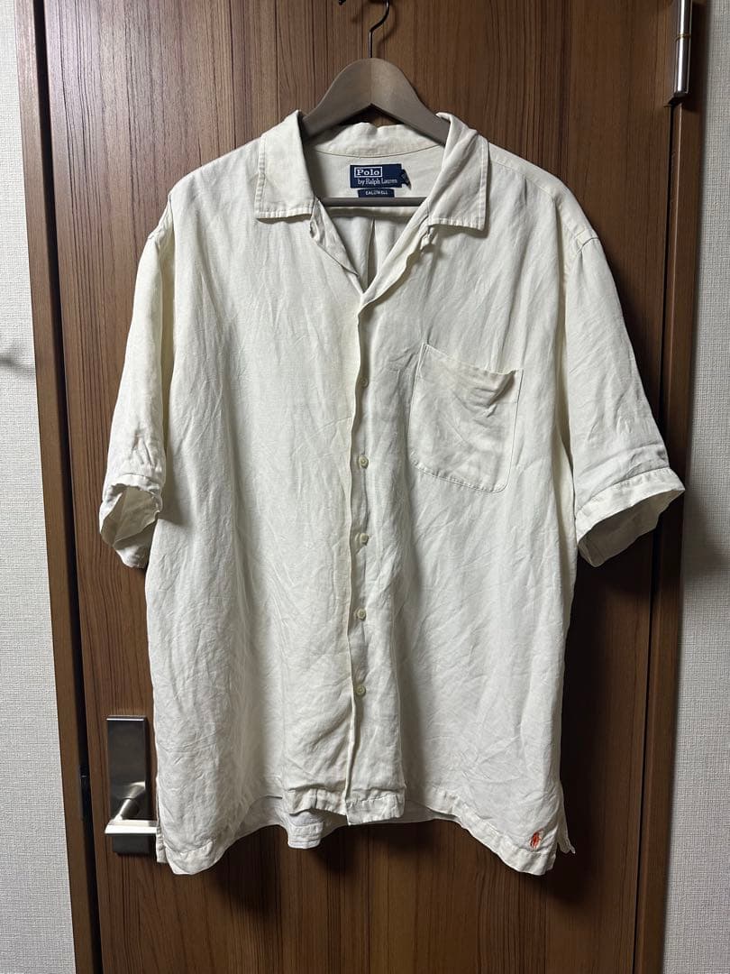 ポロラルフローレン polo caldwell 半袖 シャツ XL ホワイト