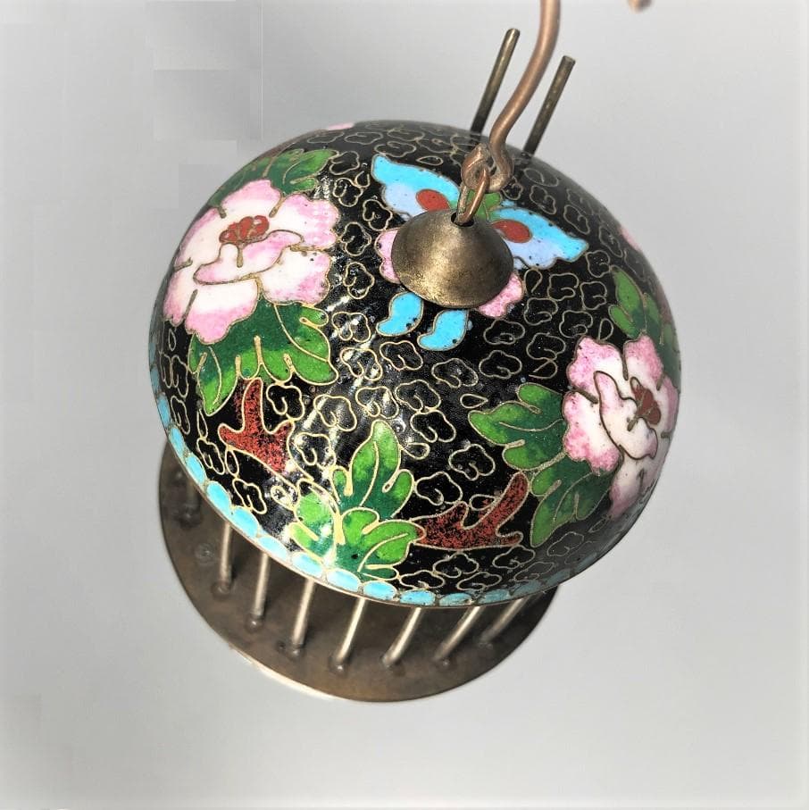 【 七宝虫籠 】　中華古玩　収蔵品　桐箱付き