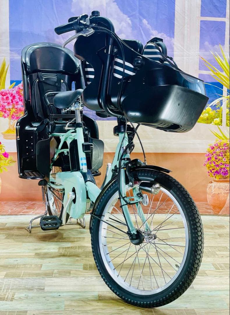 パナソニックギュット⭐️12AH！子供乗せ電動アシスト自転車Y2362