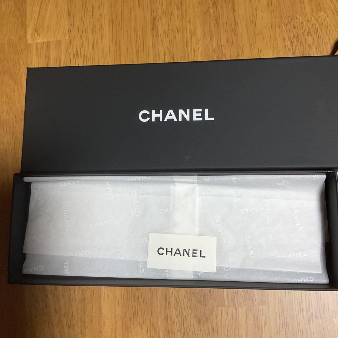 CHANEL シルクスカーフ ハート 星 モチーフ　アイコン　ヘアバンド