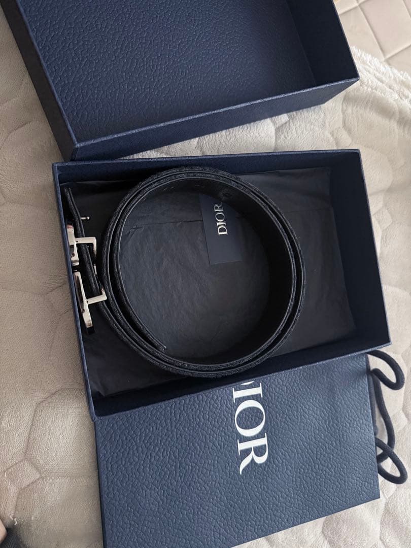 Dior CDロゴバックル ブラックベルト